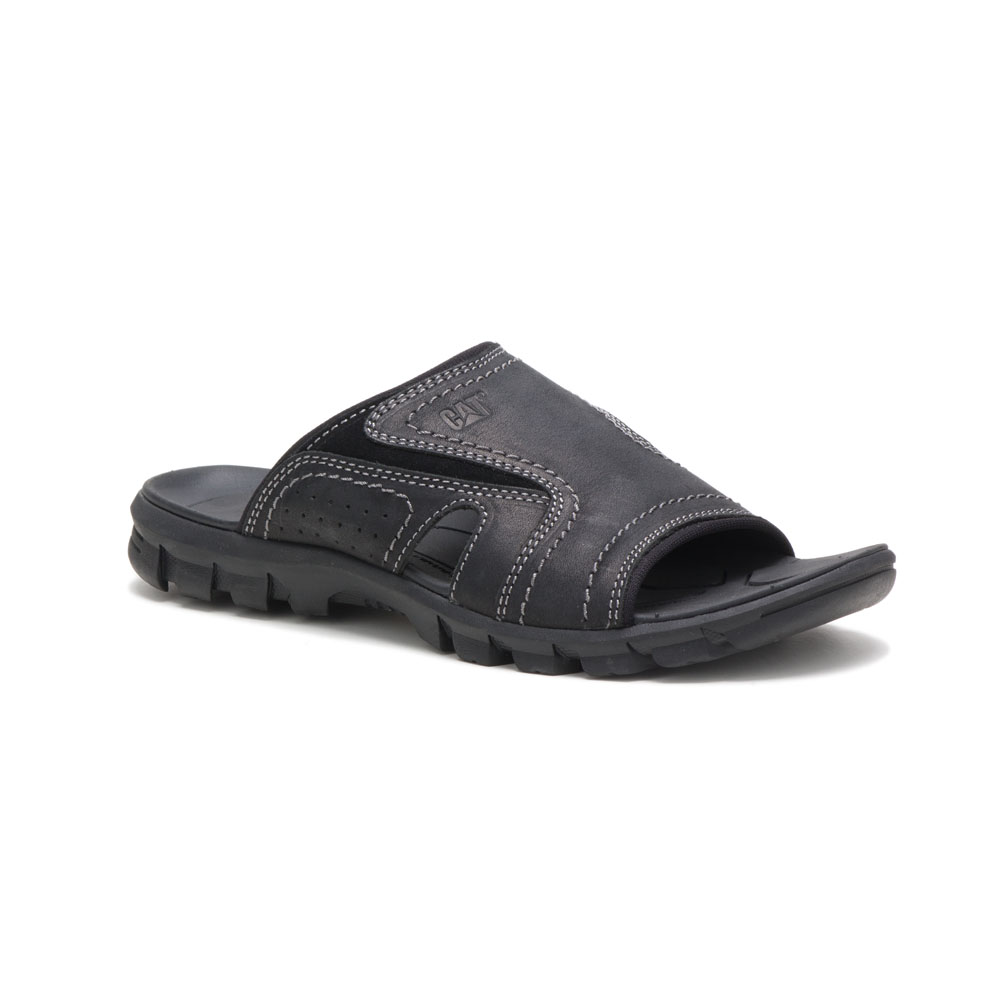 Caterpillar Shoes South Africa - Cat Men's Indigo Pak Sandals Black IT5489316